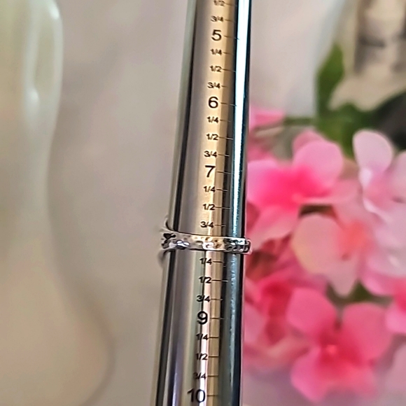 Carnelian Cabochon Sterling Silver  Hammered  Open Band Ring Size 8 - Picture 6 of 7